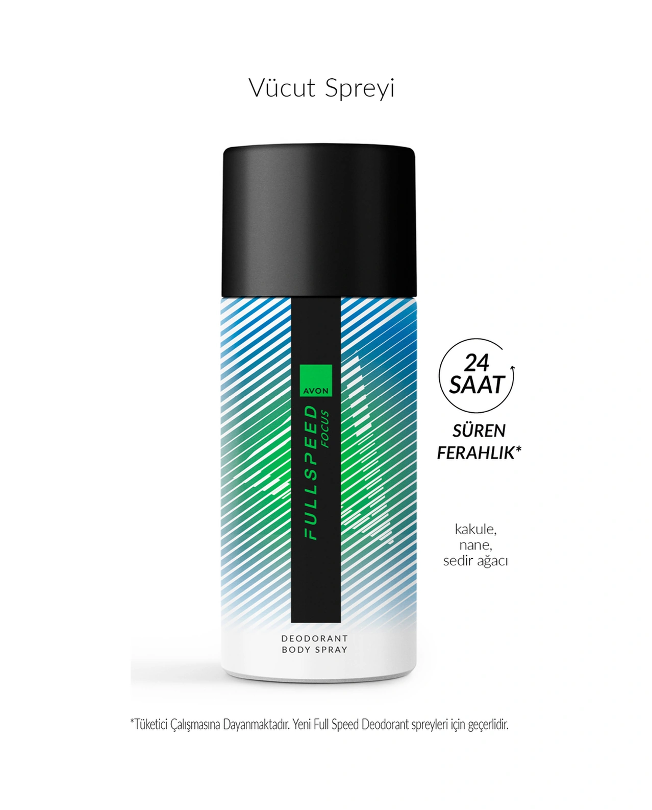 Avon Full Speed Focus Erkek Sprey Deodorant 150 ML