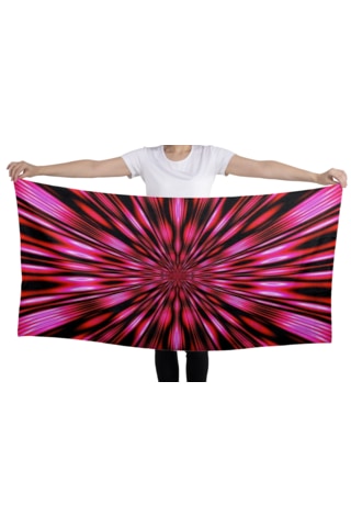 80 150cm Su Emici Organik Pamuk Mikrofiber Banyo Havlusu Kırmızı-Kırmız