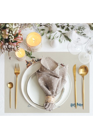 Adawall Home Hogwarts Kumaş Amerikan Servis 4'lü Set Çok Renkli