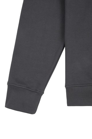 Beord Koyu Gri %100 Pamuk Bisiklet Yaka Sweatshirt Bss1-149
