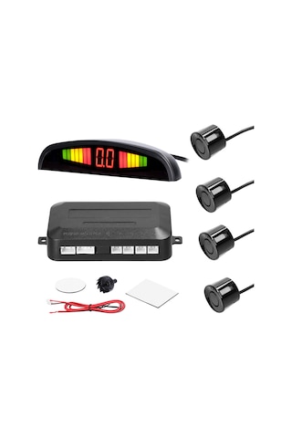 Suofeng "4 Sensörlü Park Asistanı: Led Ekranlı, Sesli Uyarı, 30-250cm Hassas Mesafe Ölçümü"