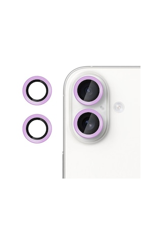 Nettech Apple Uyumlu iPhone 17 Safir Lens Kamera Cam Koruyucu - Mor