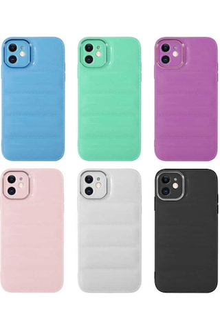 Apple Uyumlu iPhone 11 Kamera Korumalı Parlak Airbag'li Zore Galya Kapak
