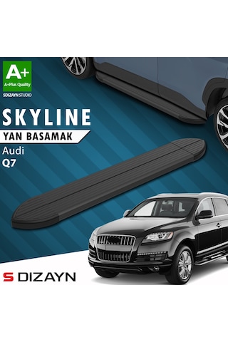 S-dizayn Audi Q7 Skyline Siyah Yan Basamak 213 Cm 2005-2015 A+ Kalite
