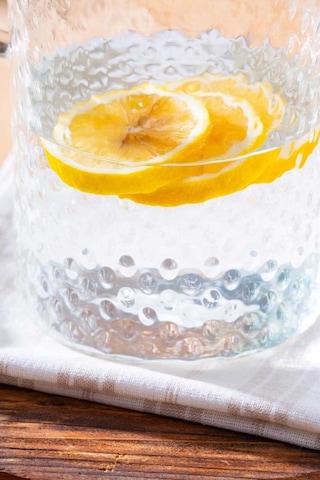 Kapris Balıksırtı Desenli Cam Sürahi 2000 Ml Sa6866