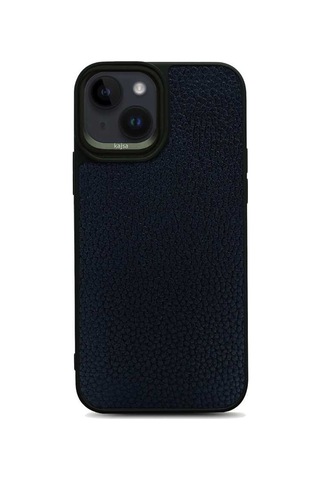 Kajsa Apple Uyumlu iPhone 14 Plus Kılıf Soft Deri Metal Kamera Çerçeveli Kajsa Litchi Kapak KAJSA-25512