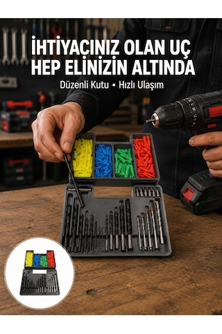 Bay Matkap Ucu Seti 24 Parça Organizer Kutulu Ahşap Metal Beton Uyumlu Yeni Nesil Najmaddin 55369057