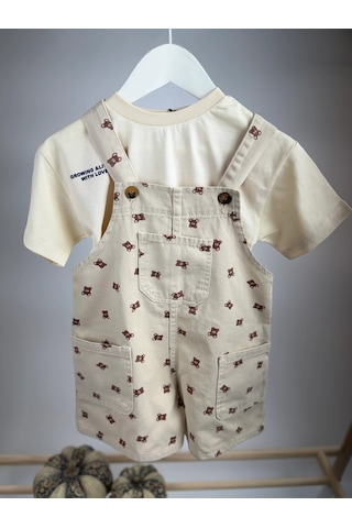 Poala Kids Bear Unisex Salopet Çok Renkli