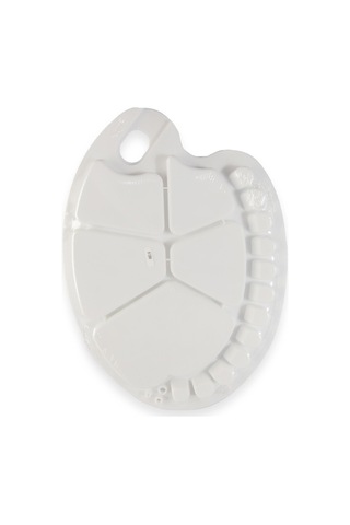 Mm Oval Plastik Palet 34x25cm