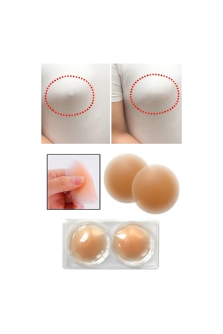 Egonex Göğüs Ucu Gizleyen Şeffaf Silikon Ped Nipple Silicone