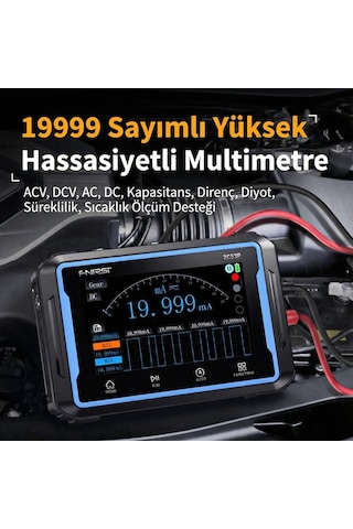 Fnırsı 2c53p 3'ü 1 Arada Çift Kanallı Tablet Osiloskop + Multimetre + Fonksiyon Jeneratörü