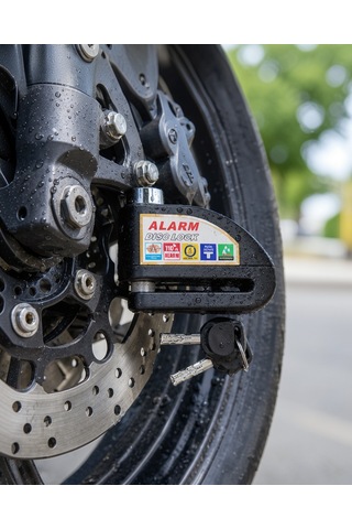 Alarmlı Çelik Disk Kilidi 110db Suya Dayanıklı Uczzzmotorkilit-8