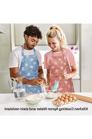 Fastbuy Mutfak Pişirme Önlüğü, Kadınlar/erkekler İçin Ayarlanabilir Şef Önlükleri, 2 Adet Hediye Kutusu Paketi Diğer