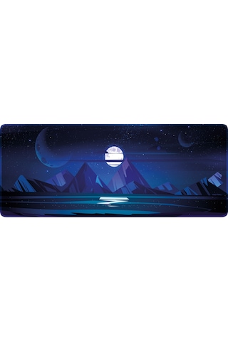 HELİXSUN Mouse Pad Büyük Boy Gaming Oyuncu Xl 70x30 Cm Moonlight