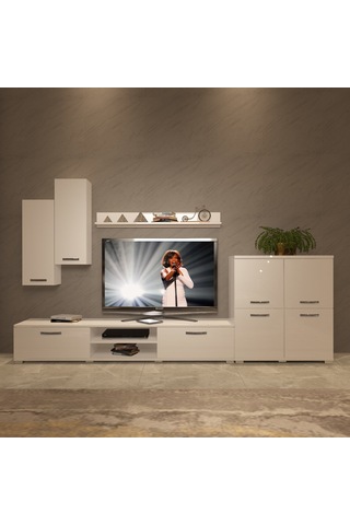 Decoraktiv Eko 6 Slm Dvd Tv Ünitesi Tv Sehpası Beyaz