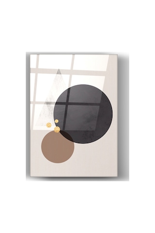 Minimal Geometrik Sanat Tablosu-cam Tablo-ev-dekorasyon