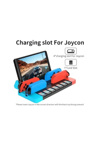 Dashanshop 1pc 10 İn 1 Switch Oled Tv Adaptörü Hdtv Usb 30 Port Type C Şarj Switch Stand Oyun Kartı Yuvaları