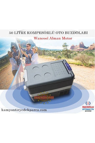 OTO BUZDOLABI KOMPRESÖRLÜ 12&24 V 50 LİTRE DOKUNMATİK alman motor