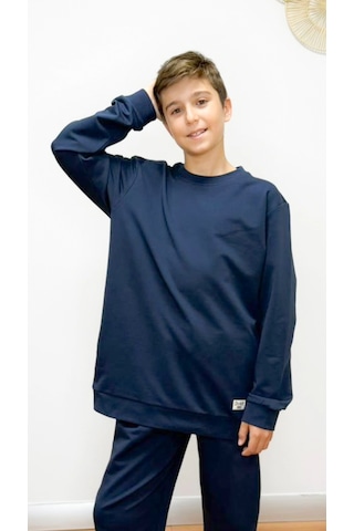 Divinus Erkek Çocuk Basic Sweatshirt Lacivert Lacivert