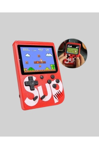 Sup Retro El Konsolu - 500 Oyun, 2 Lu, 3 İnç Ekran, Taşınabilir Şarjlı i