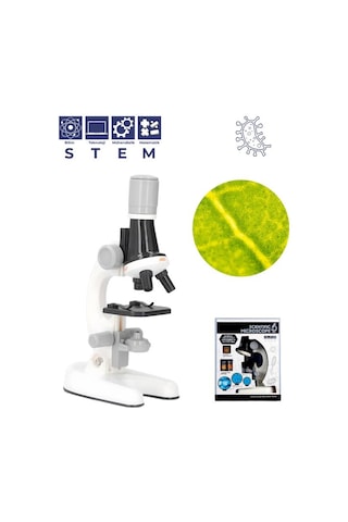 Temel Işıklı Bilim Mikroskopu 100x 400x 1200x Plastik Stem Eğitim Seti