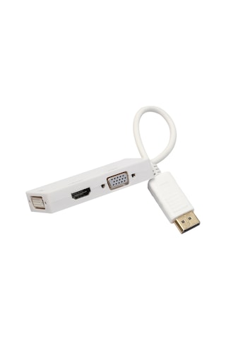 5056 Displayport To Hdmi Vga Dvi Çevirici Dönüştürücü Adaptor