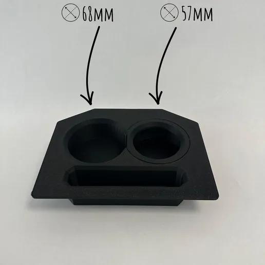 Dacia Duster 3 Ön Konsol Tepsi Bardaklık 2024-2025 Cup Holder Organizer Saklama Gözü Aparatı Siyah