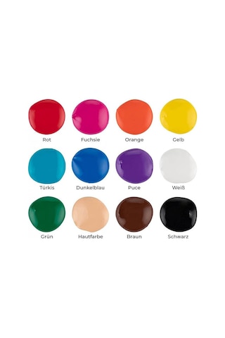 Mastermix 12x60cc Akrilik Boya Canlı Renkler Set / 11407