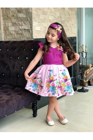 Çiçekli Elbise Özel Gün Kostümü