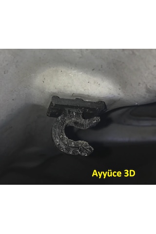 Ayyüce 3d, Hyundai Accent Kaput Çubuğu Tutucu Klips, Siyah