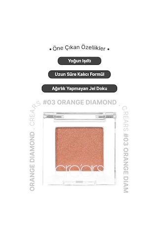 Cre'ars Diamond Glow Eyeshadow 03 Orange Diamond