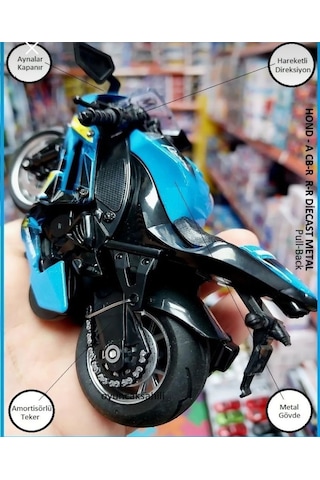 Honda Cbr Motor Oyuncak Yarış Motorsiklet Diecast Metal Model Ara