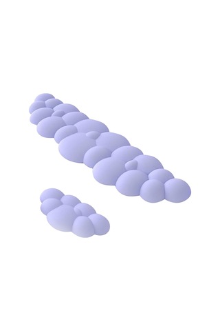 Skycity Mor Ergonomik Klavye Ve Fare Wrist Pad Seti - Yüksek Yoğunluklu Viscoelastik Köpük İle Diz Ve Bilek Ağrısı Giderici - Ofis, Oyun, Bilgisayar Uyumlu Uzun + Kısa