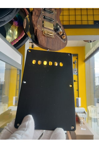 Elektro Gitar Stratocaster Tremolo Arka Yay Kapağı Siyah