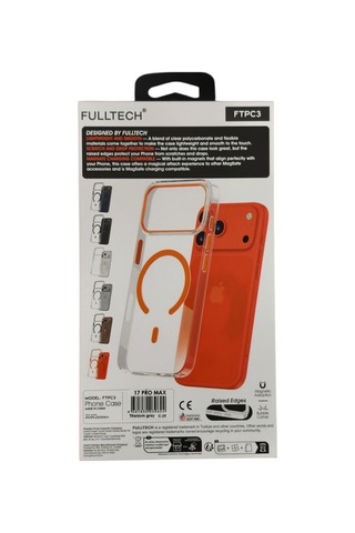 Apple iPhone 17 Pro Max Uyumlu Ftpc3 Magsafe Şarj Destekli Şeffaf Kılıf 51973372