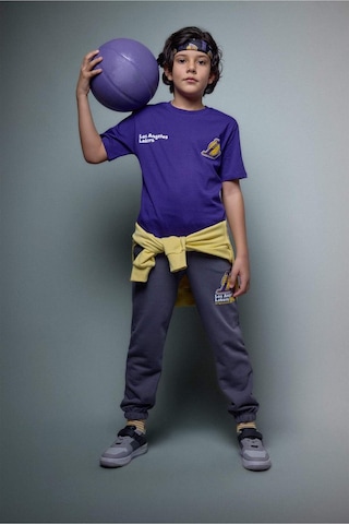 Defacto Nba Los Angeles Lakers Kalın Kumaş Pantolon Erkek Çocuk G7623a826spar148 Antrasit-ar148