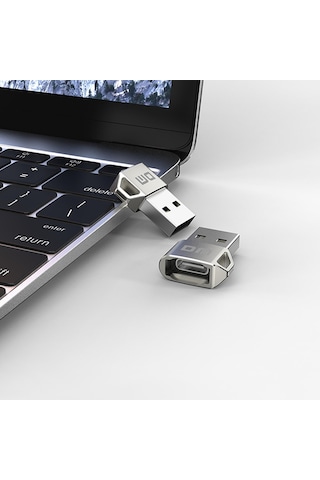 DM AD038 USB to Type-C Metal OTG Çevirici Dönüştürücü Adaptör
