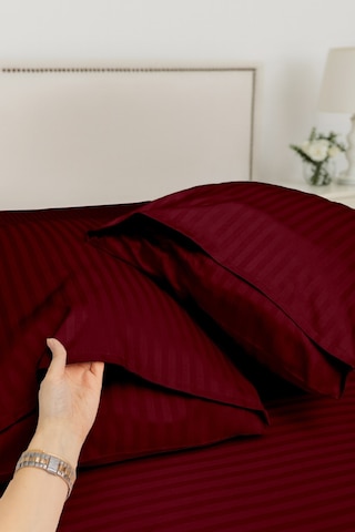 Çift Kişilik %100 Pamuk Saten Nevresim Seti Premium Seri 8 Renk Seçeneği 200x220 Bordo