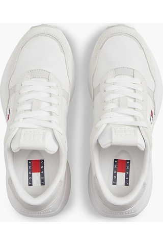 Tommy Hilfiger Kadın Marka Logolu Günlük Kullanıma Uygun Ekru Sneaker En0en03123 Ybl