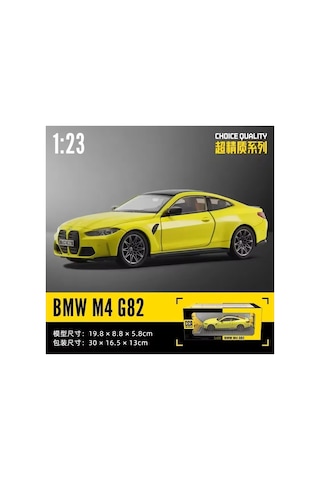 1:23 Bmw M4 G82 Kapıları Açılabilen Model Araba 15983515