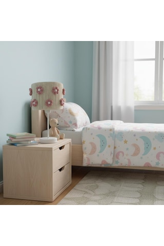 Elizim Home Lighting Makrome Papatyalı Abajur Beyaz - Pembe