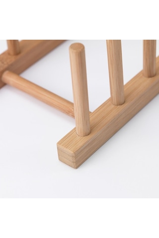 Tabaklık, Bambu Açık Gri 100X100-Yuvarlak