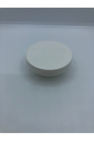 Plastik, 55 Mm Çapında Sade Ve Şık Dolap, Kitaplık, Mobilya Düğme Kulpu 5 Adet Beyaz