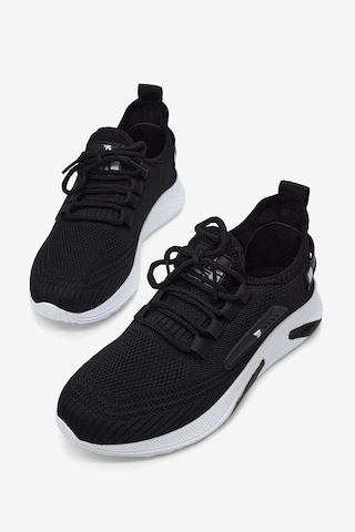 Tonny Black Esnek Konforlu Rahat Kalıp Spor Ayakkabı Unisex Siyah Beyaz Ayakkabı Tbtklc040