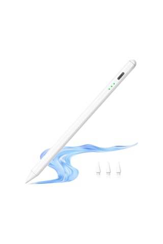 Apple Uyumlu iPad Pen Palm Rejection Active Stylus Özel Yazı / Çizim Kalemi 3 Adet Yedek Uç