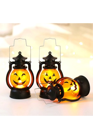 Geeroyoo Halloween Dekorasyon Led Kıvırcık Işığı - Dayanıklı Plastik Balkabak Şekilli, Taşınabilir Kanca Tasarımı, Parti Ve Festivaller İçin Diğer