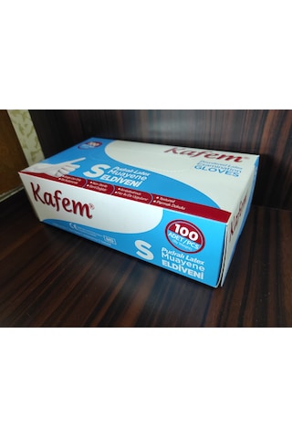 Kafem Beyaz Lateks Eldiven Pudralı (M) 100 Lü X 5 Paket