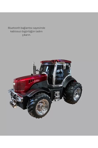 Northcity Led Işıklı Kablosuz Bluetooth Hoparlör - 12w Güçlü Ses, Karaoke Modu Ve Nostaljik Tasarım