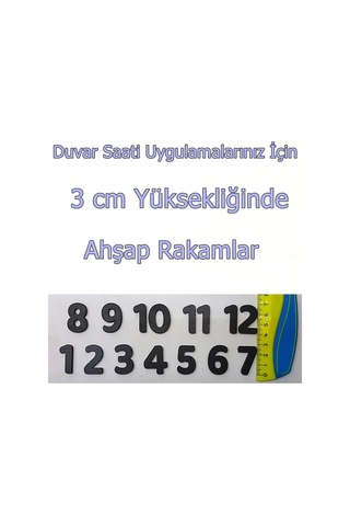 Duvar Saati Ahşap Rakamları Ahşap Saat Rakamı Saat Mekanizması (375214247) Ahşap