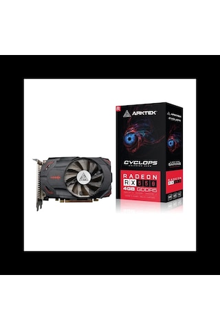 Arktek Cyclops, Akr550d5s4gh1, Rx550, 4gb, Gddr5, 128bıt, 1xdvı, 1xhdmı, 1xdp Gamıng Ekran Kartı